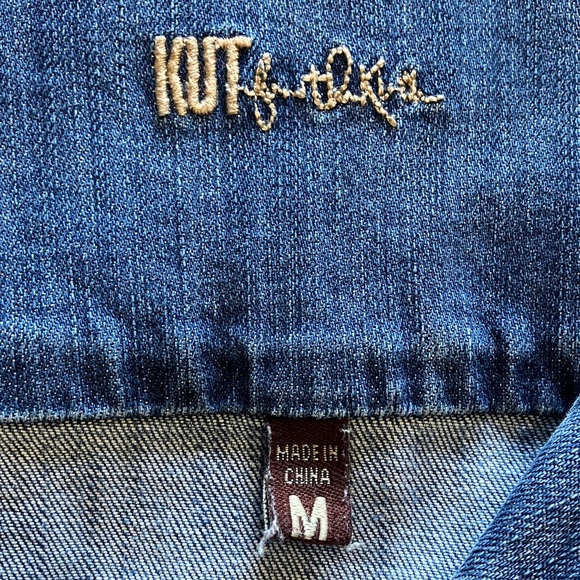 Kut from the Kloth Dark Wash Jean Jacket - Picture 3 of 5